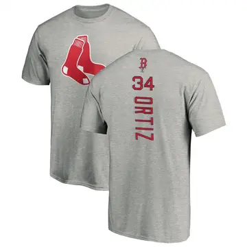 Men's David Ortiz Boston Red Sox Backer T-Shirt - Ash