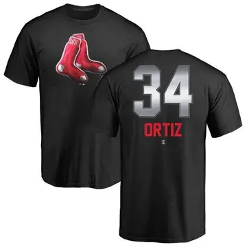 Men's David Ortiz Boston Red Sox Midnight Mascot T-Shirt - Black
