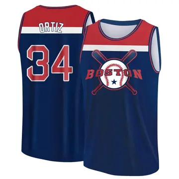 Men's David Ortiz Boston Red Sox Navy/Red Baseball Legend Tank Top