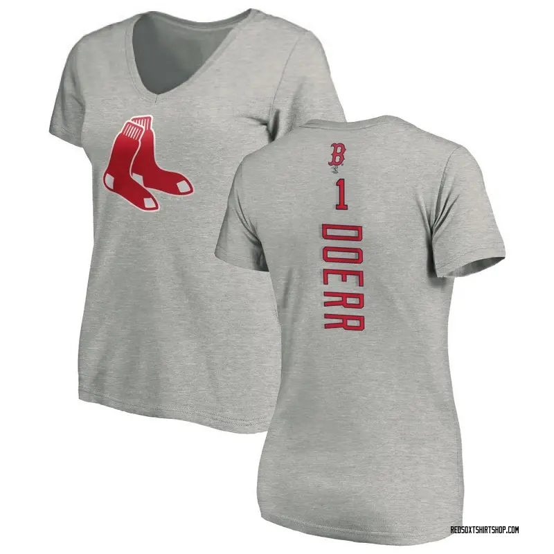 Women's Bobby Doerr Boston Red Sox Backer Slim Fit T-Shirt - Ash