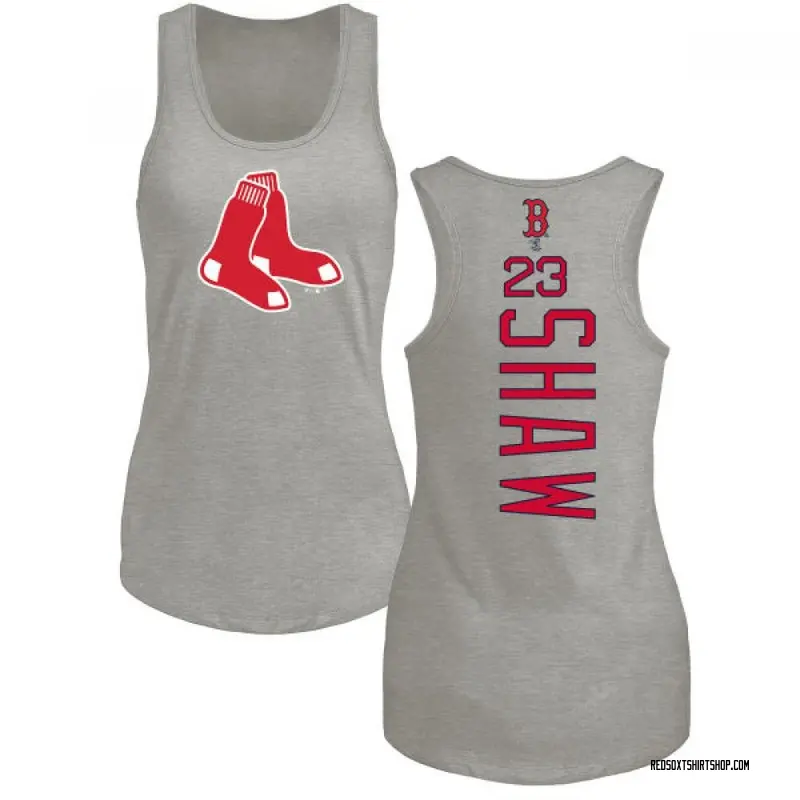 Women's Travis Shaw Boston Red Sox Backer Tri-Blend Tank Top - Ash