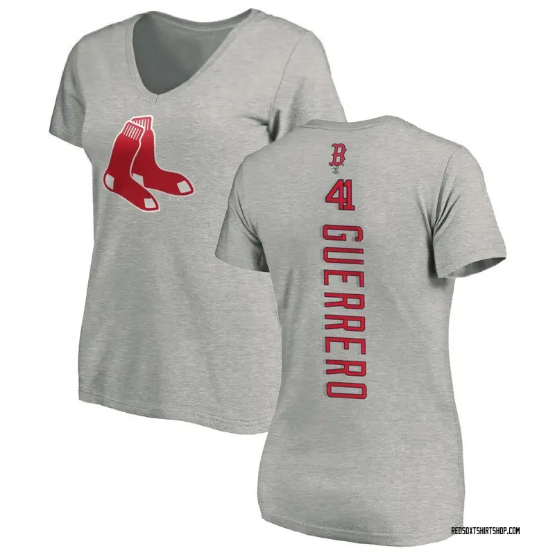 Women's Tyron Guerrero Boston Red Sox Backer Slim Fit T-Shirt - Ash