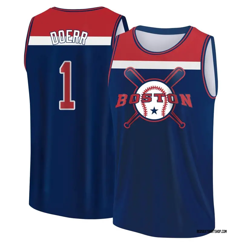 Youth Bobby Doerr Boston Red Sox Navy/Red Baseball Legend Tank Top