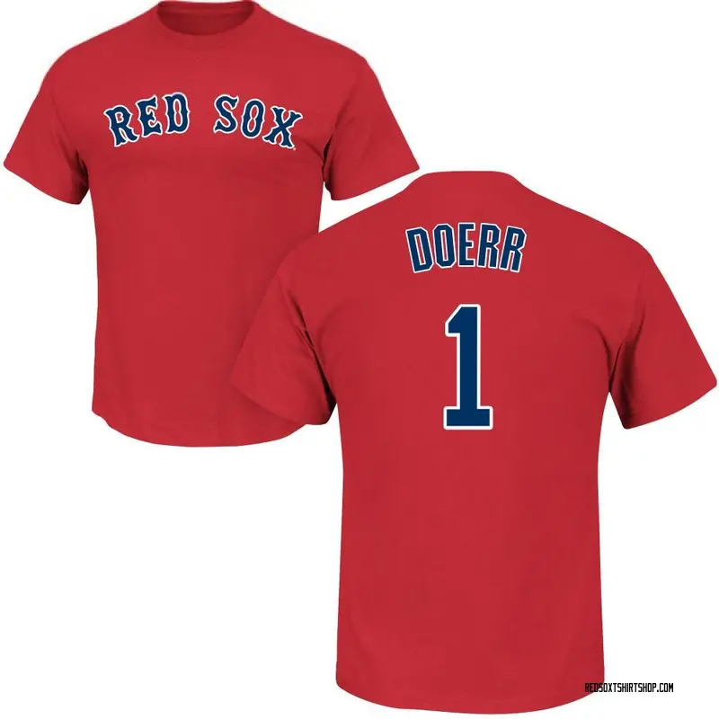 Youth Bobby Doerr Boston Red Sox Roster Name & Number T-Shirt - Scarlet