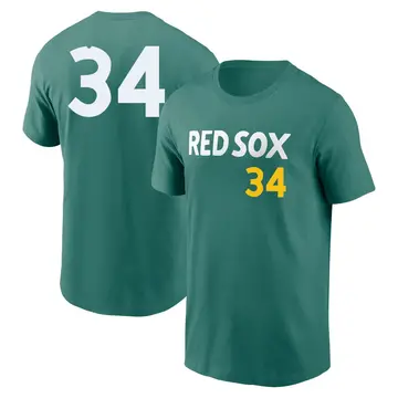 Youth David Ortiz Boston Red Sox Green 2025 City Connect Fuse Game Day Name & Number T-Shirt