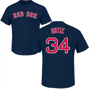 Youth David Ortiz Boston Red Sox Roster Name & Number T-Shirt - Navy