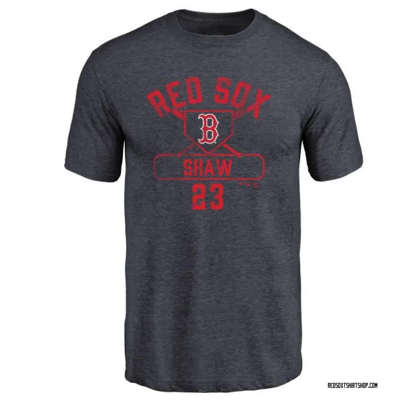 Youth Travis Shaw Boston Red Sox Base Runner Tri-Blend T-Shirt - Navy