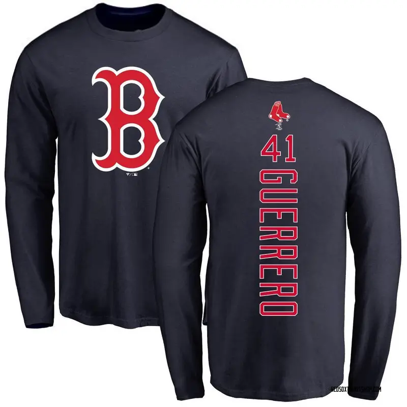 Youth Tyron Guerrero Boston Red Sox Backer Long Sleeve T-Shirt - Navy