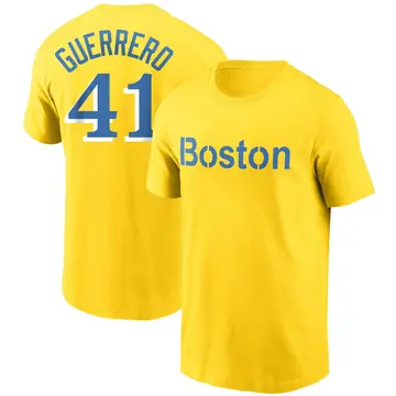 Youth Tyron Guerrero Boston Red Sox Gold City Connect Name & Number T-Shirt