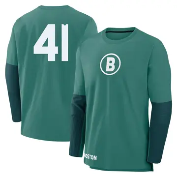 Youth Tyron Guerrero Boston Red Sox Green 2025 City Connect Collection Performance Game Day Long Sleeve Name & Number T-Shirt