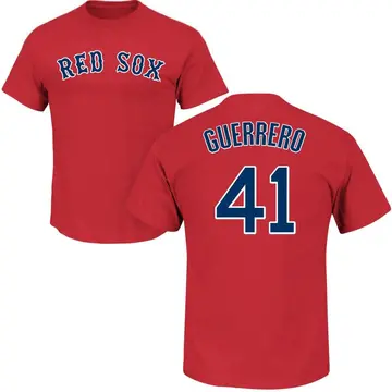 Youth Tyron Guerrero Boston Red Sox Roster Name & Number T-Shirt - Scarlet